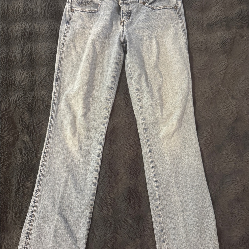 Express Light Wash Women's Straight Leg Jeans